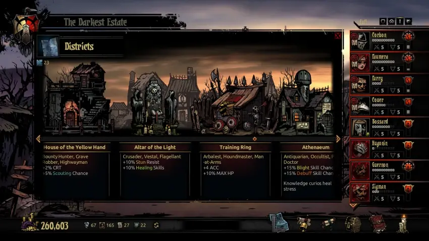Darkest Dungeon®: The Crimson Court — لقطات الشاشة