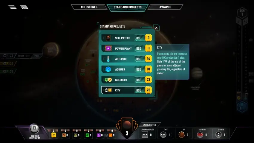 Terraforming Mars — لقطات الشاشة