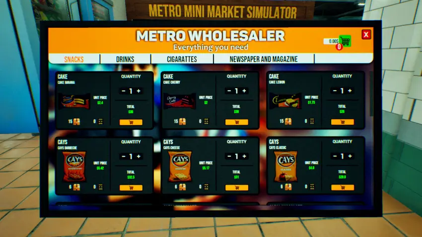 Metro Mini Market Simulator — تصاویر
