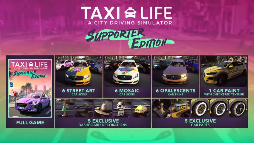 Taxi Life: A City Driving Simulator - Supporter Pack — وێنەکان