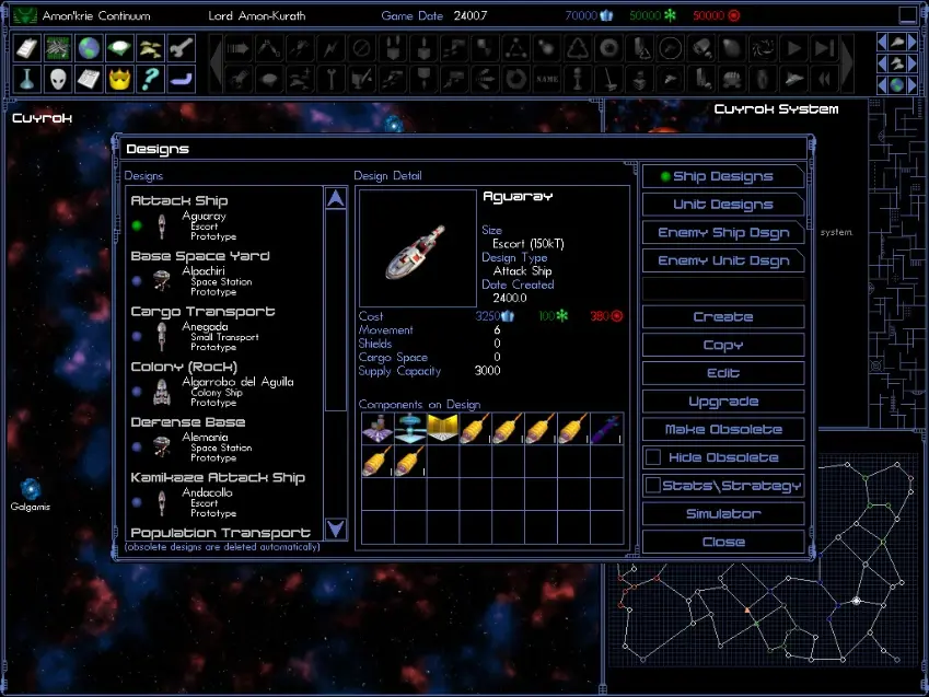 Space Empires IV Deluxe — Screenshots