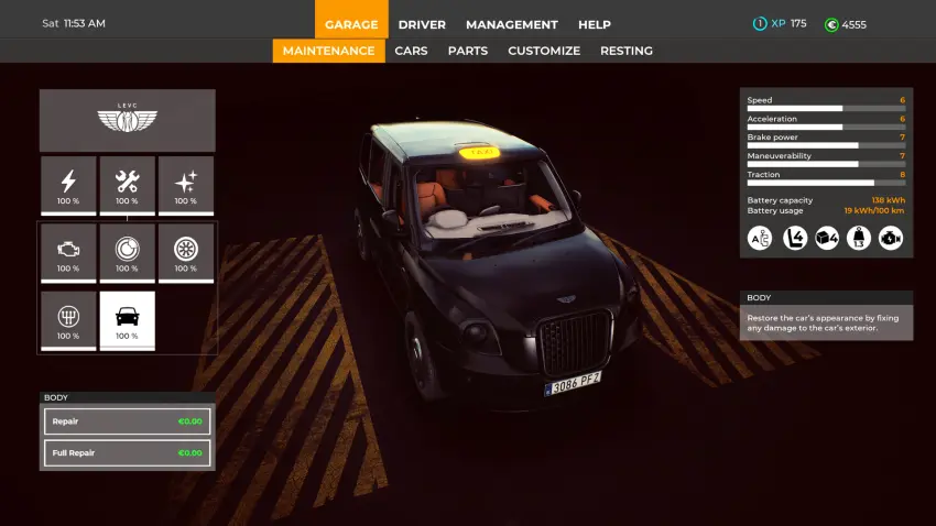 Taxi Life: A City Driving Simulator - Black Cab — لقطات الشاشة