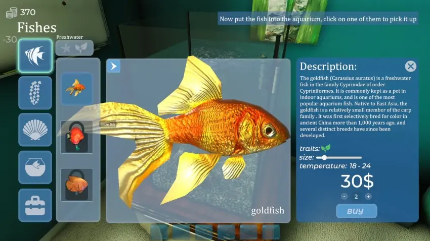 Aquarist — لقطات الشاشة
