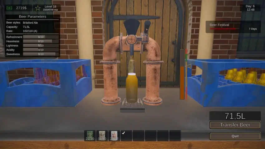 Beer Manufacture Simulator — Screenshots