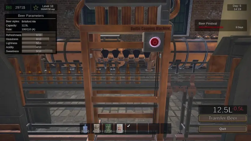Beer Manufacture Simulator — Screenshots