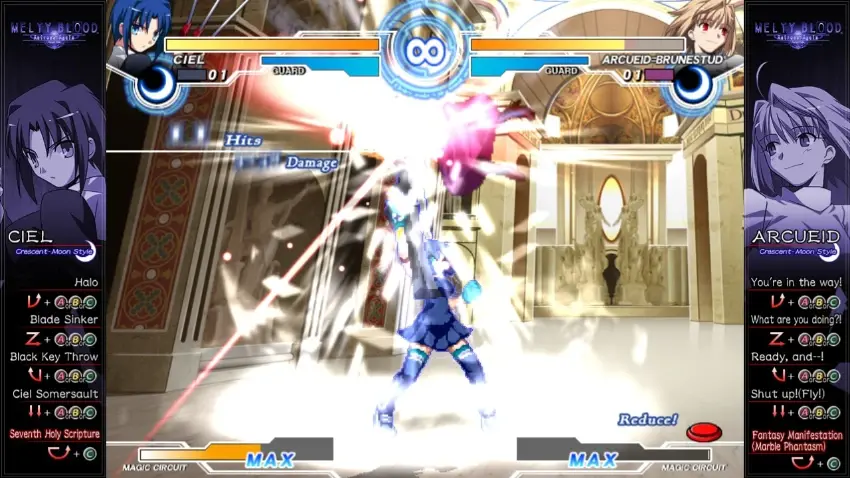 Melty Blood Actress Again Current Code — Screenshots