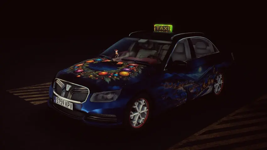 Taxi Life: A City Driving Simulator - Christmas Cosmetic Pack — لقطات الشاشة
