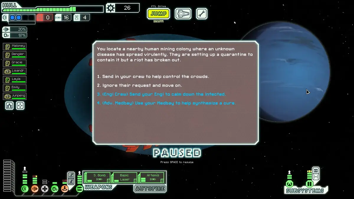 FTL: Faster Than Light — لقطات الشاشة
