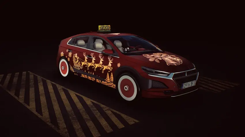 Taxi Life: A City Driving Simulator - Christmas Cosmetic Pack — لقطات الشاشة