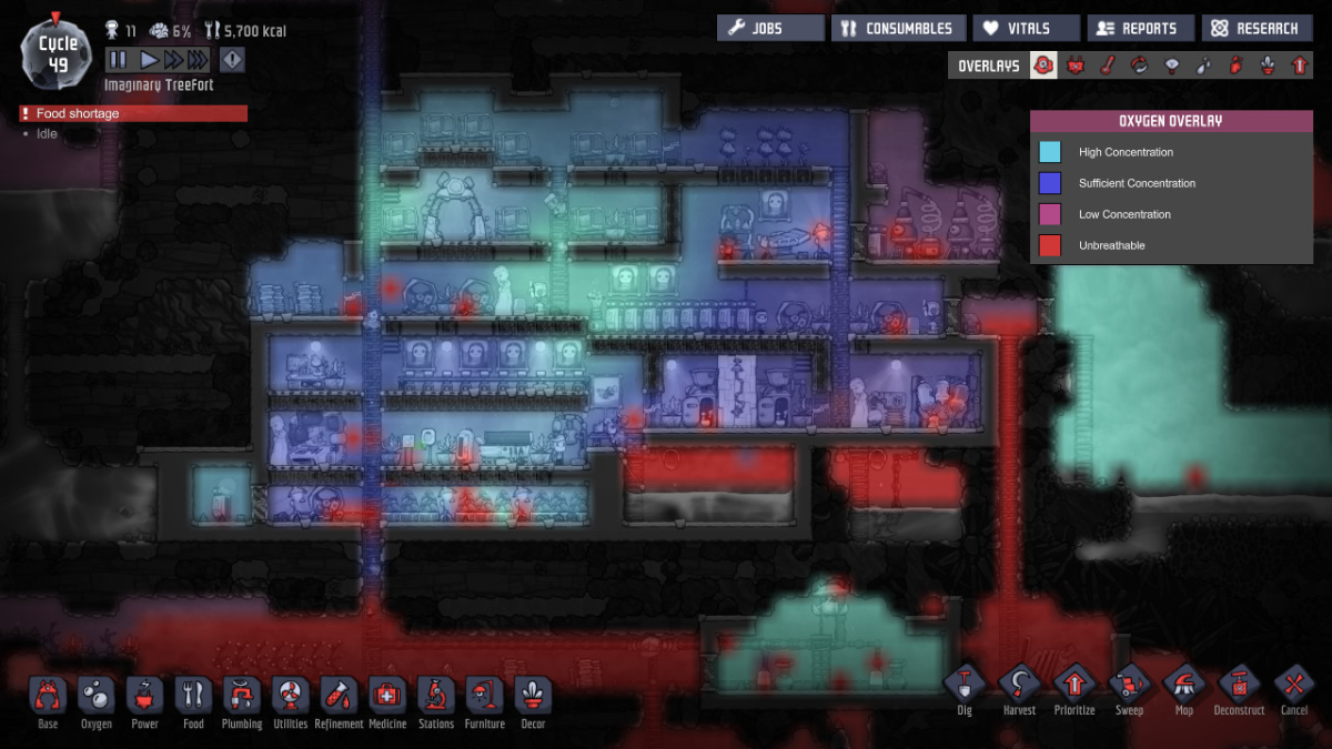 Oxygen Not Included — لقطات الشاشة
